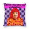 Pumpkin Yayoi K-Kusama Pillowcase Printing Polyester Cushion Cover Decorative Throw Pillow Case Cover Bed Zippered 18''