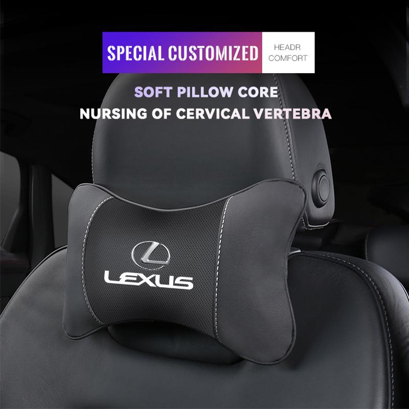 1 Stück Auto-Kopfstütze Auto Atmungsaktives Sitz-Nackenkissen Zubehör Für Lexus LS LC IS350 ES300 GS350 CT200h GX460 LX570 RX500h NX300