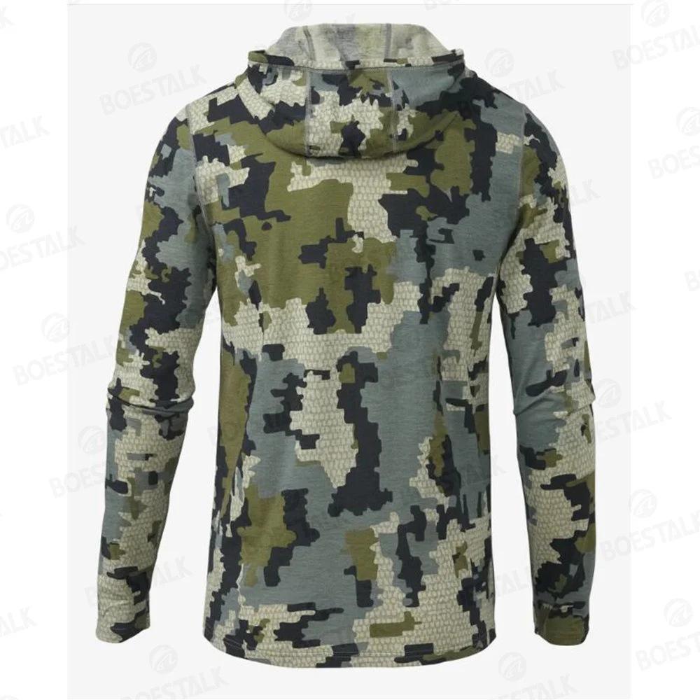 Men's Hoodies Fishing Shirts Camouflage Fishing Clothing Camping Hiking Sunscreen Breathable Fishing Clothing