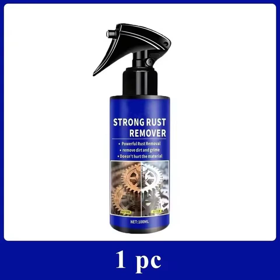 Automotive Car Rust Remover Spray Clean Metal Iron Quickly Auto Exhaust Pipe Rust Derusting Spray Stain Removal Agent 1/1pcs