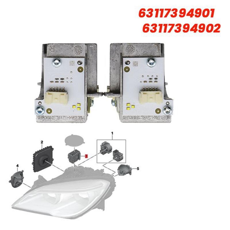 Headlight LED Module Angel Eyes DRL Daytime Running Lights White For BMW 6 Series F06 F12 F13 2014-2018-A87Q