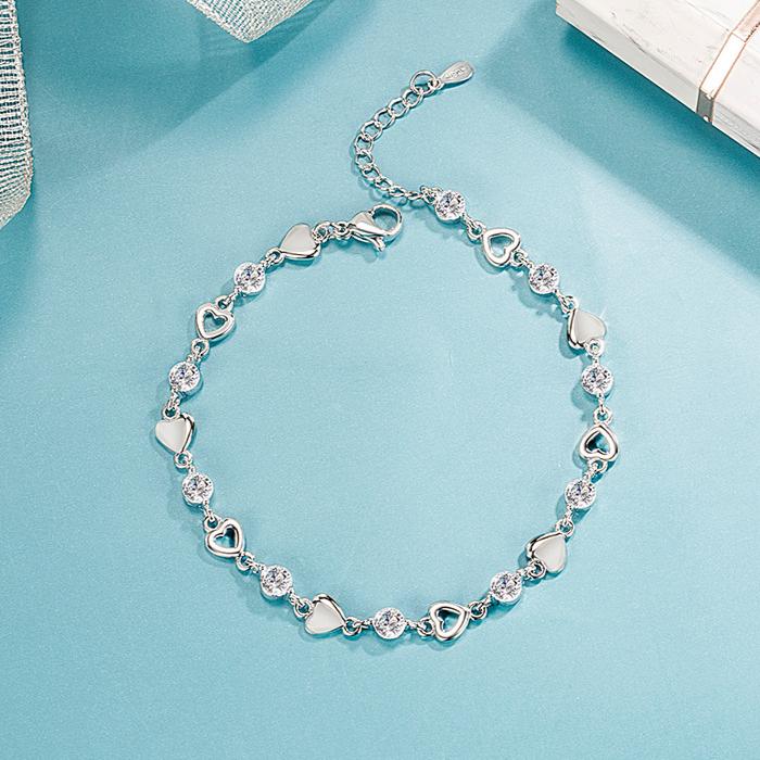Vintage 925 Sterling Silver Bracelets for Women Luxury Korean Hollow Texture Round Bead Bracelet Party Wedding Beautiful Jewelry