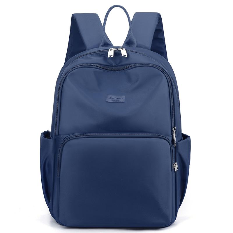 Schoolbag backpack women's European and American style nylon cloth leisure travel schoolbag 1011 new large capacity simple backpack women