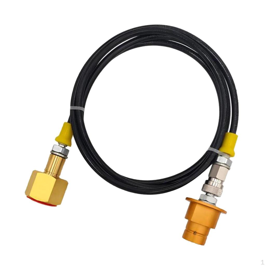 CO2 Adapter Zylinder Nachfüllschlauch Direktanschluss, Verbindungsrohr, Aluminium