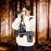 Two Camera Carrying Chest Harness Vests System with Secure Straps for 2 Cameras Hiking and Sightseeing