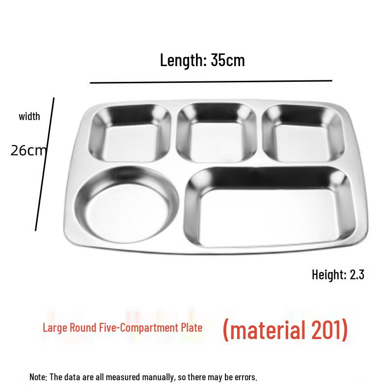 Qianxing Stainless Steel Divided Meal Trays