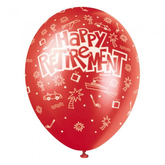 Unique Party 12 Inch Retirement Congrats (Pack Of 5)