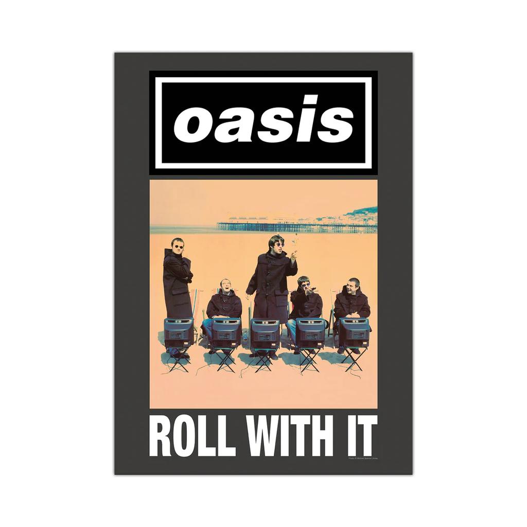 Poster Singolo Oasis Roll With It