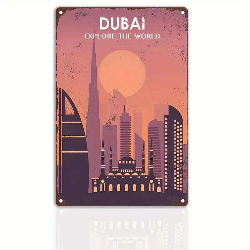 Retro Metal Sign Travel The World VENICE CANADA TORONTO  Vintage Poster Home Bar Room Pub Cafe Club Hotel Wall Decor Plate