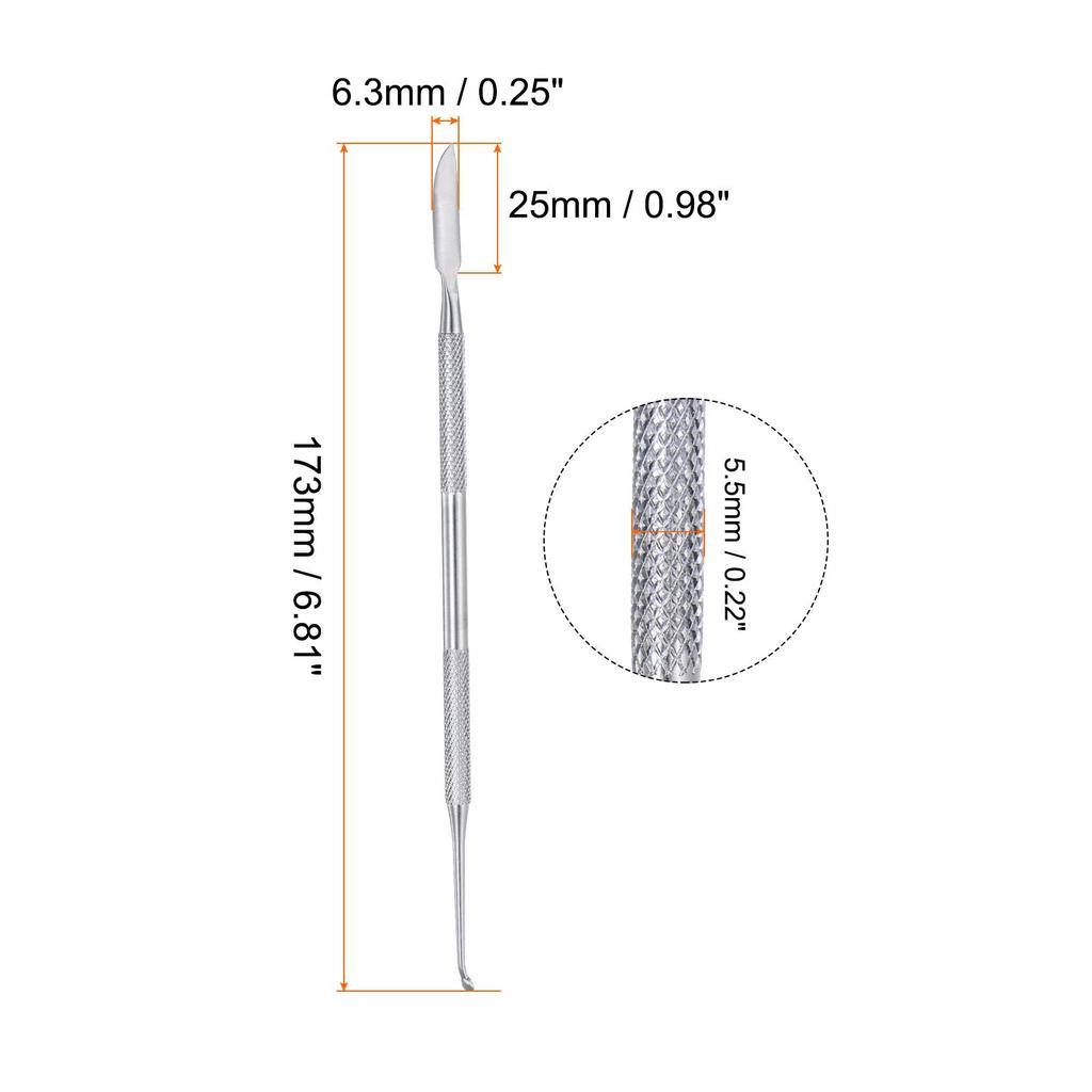 uxcell Wax Carving Wax Carving Stainless Steel Knife Point Mini Round Hand Tool for Shaping and Modeling Knife, Double-Ended Tool, & Scoop,