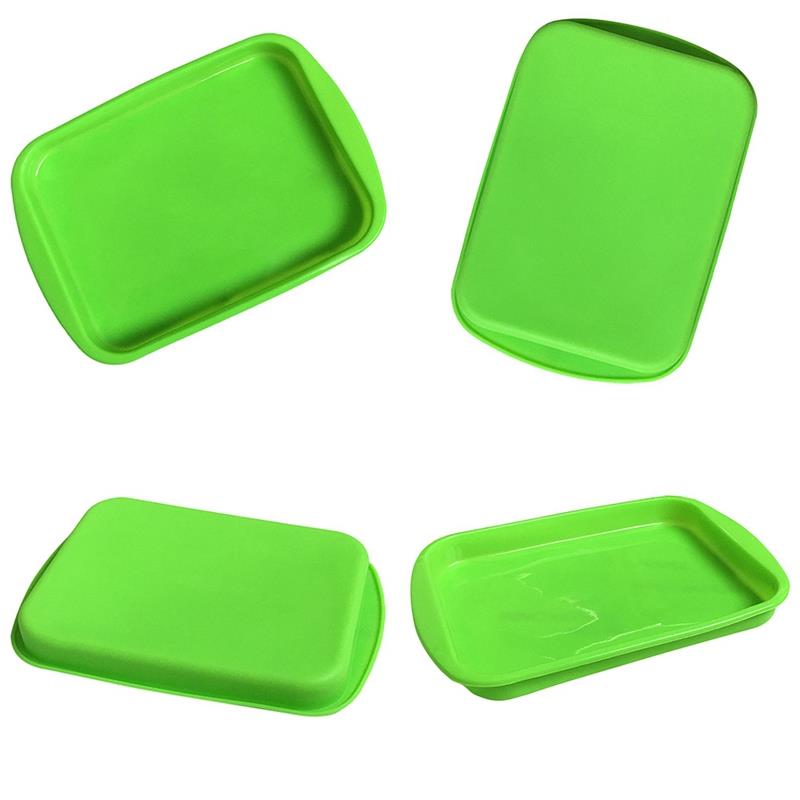 1pc Rectangular Silicone Cake Pan Non Stick Baking Mould For Bread Toast Cake Tools Baking Accessories Random