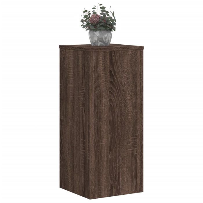 VidaXL Supports pour plantes 2 pcs chêne marron bois d'ingénierie, support de fleurs, support de pot, support pour plantes 852930