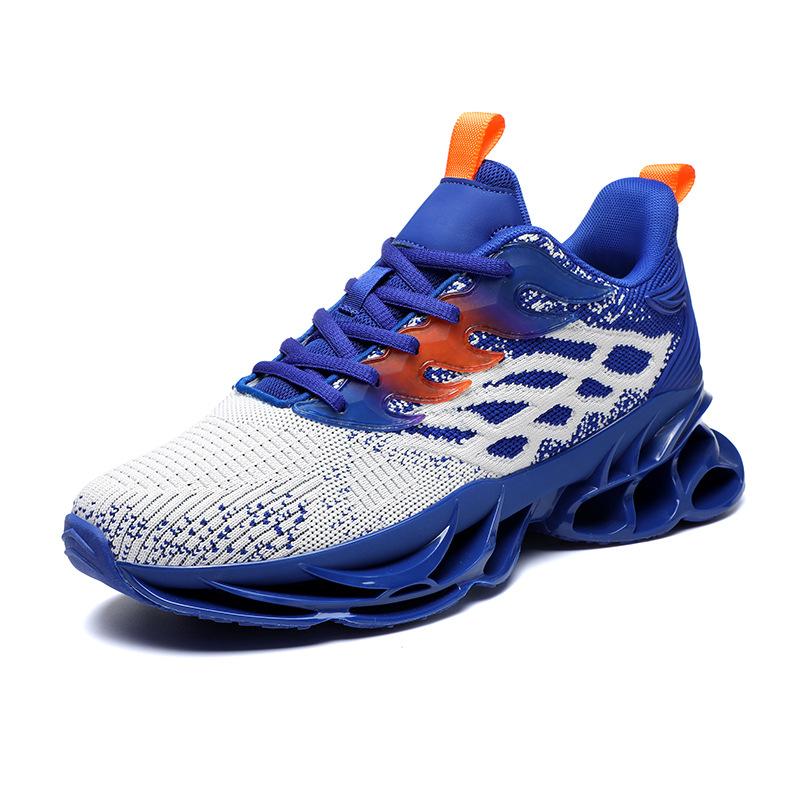 

Men s shoes Four Seasons New Flying Knitted Blade Running Shoes Breathable, Lightweight, Shock Absorbing, Thick Sole, Heightening Casual Sports Trend 39