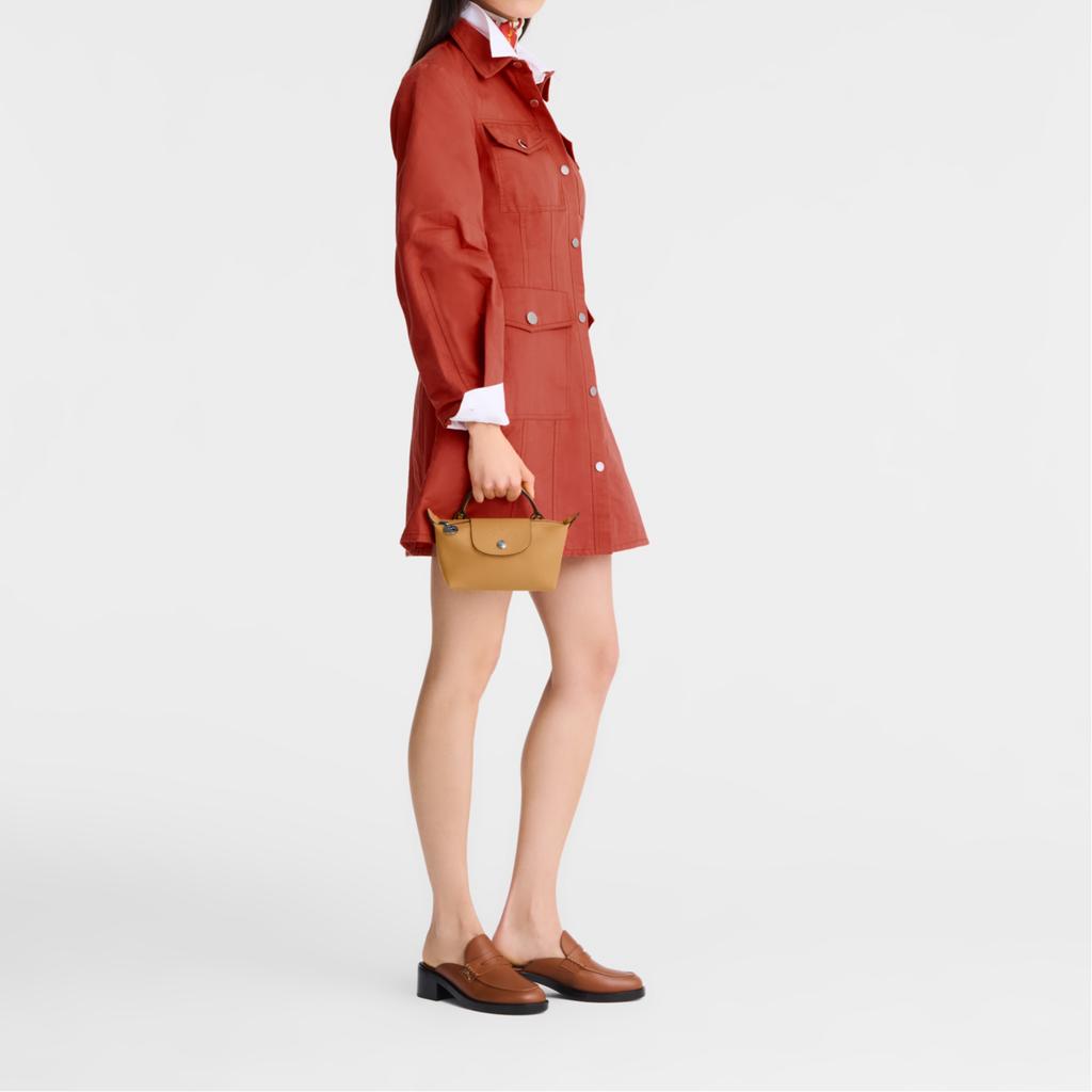 Longchamp Le Pliage Xtra Embossed Logo Detachable Adjustable Shoulder Strap Leather Mini Shoulder Crossbody Bag Women handbags Honey 34205987117