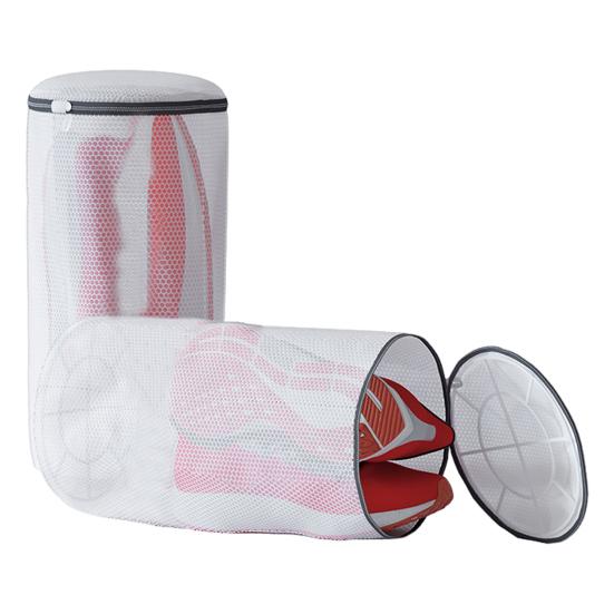 2Pcs Shoe Washing Bags Security Zippers Mesh Design Double Shoe Wash Bags Garment Protection Travel Organizer