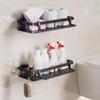 Bathroom Shelf No Drill Wall Mounted Shampoo Bottle Shower Corner Rack Toilet Storage Rack Bathroom Kitchen Accessories