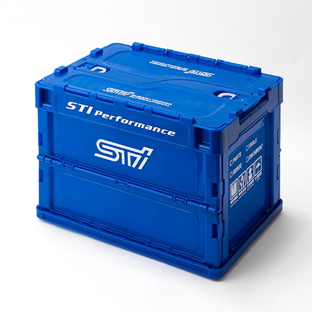 SUBARU Genuine STI Folding WR STSG22100220 Container, Small, Blue,