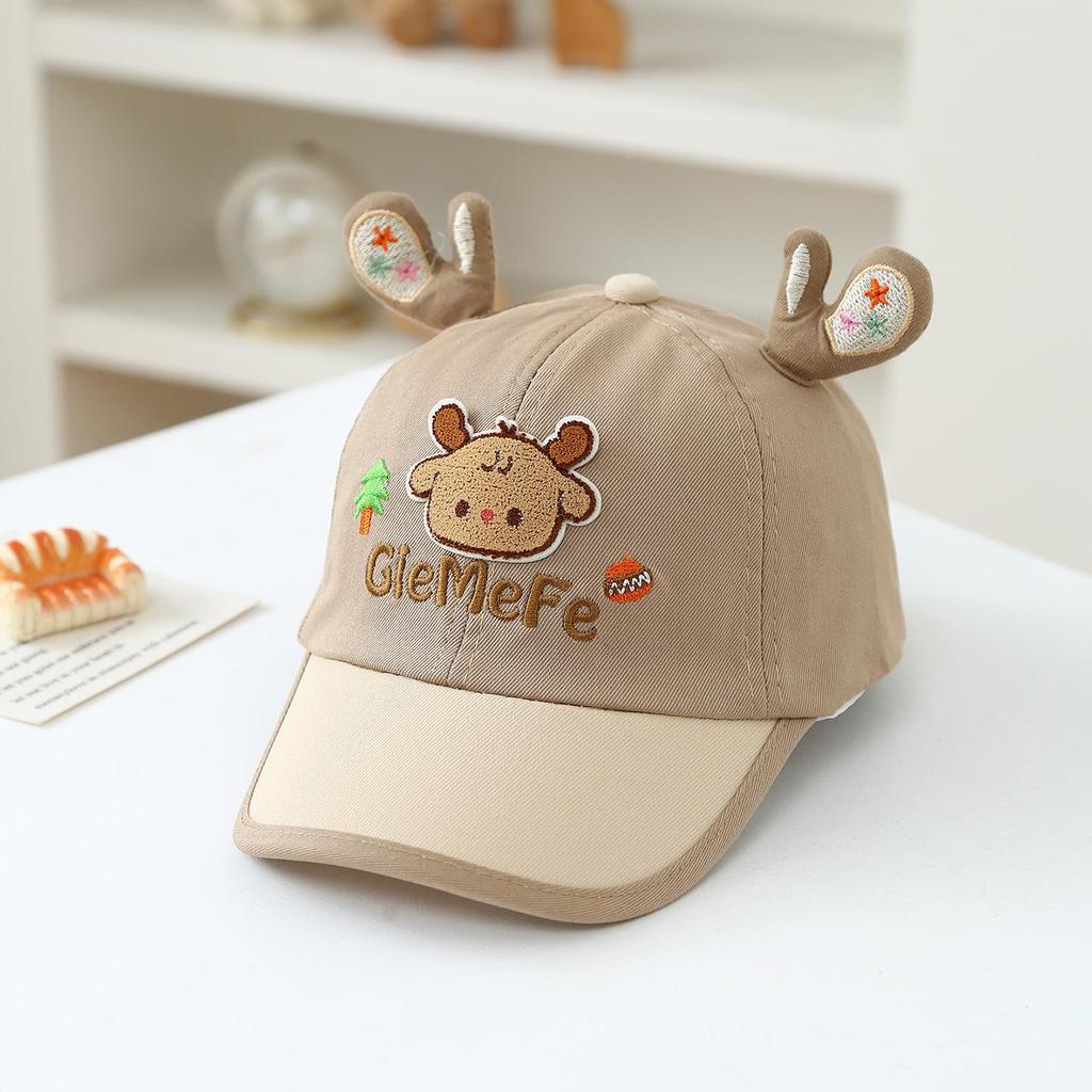 Korean Style Bear Duckbill Hat for Toddlers (1-3 Years) - Unisex Baby Sun Protection Baseball Cap, Spring/Summer 2026