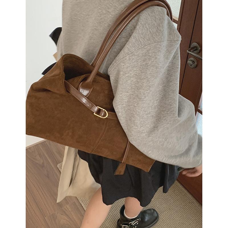 Underarm Bag, Retro Hand-held Tote Bag, Large-capacity Commuter Single-shoulder Bag