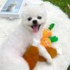 Squeaky Chicken Leg/ Carrot Shape Dog Chew Toy Soft Cleaning Massage Supplies Pet Cloth Stuffed Shape Molar Pet Toy