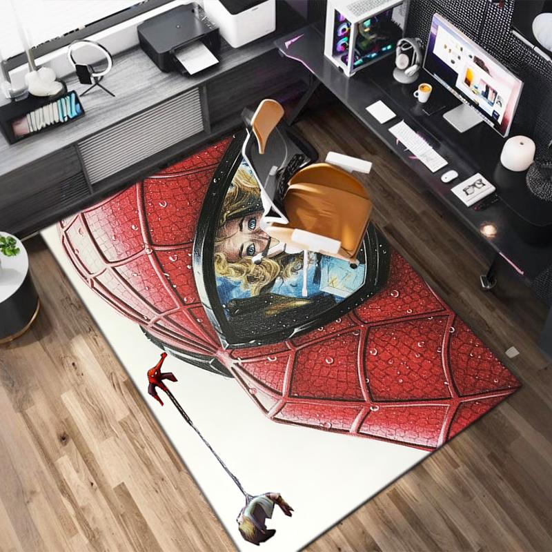 1PC Spider-Man Rug - Home Decoration Carpet For Living Room Bedroom Flooring Computer Chair Area Rug