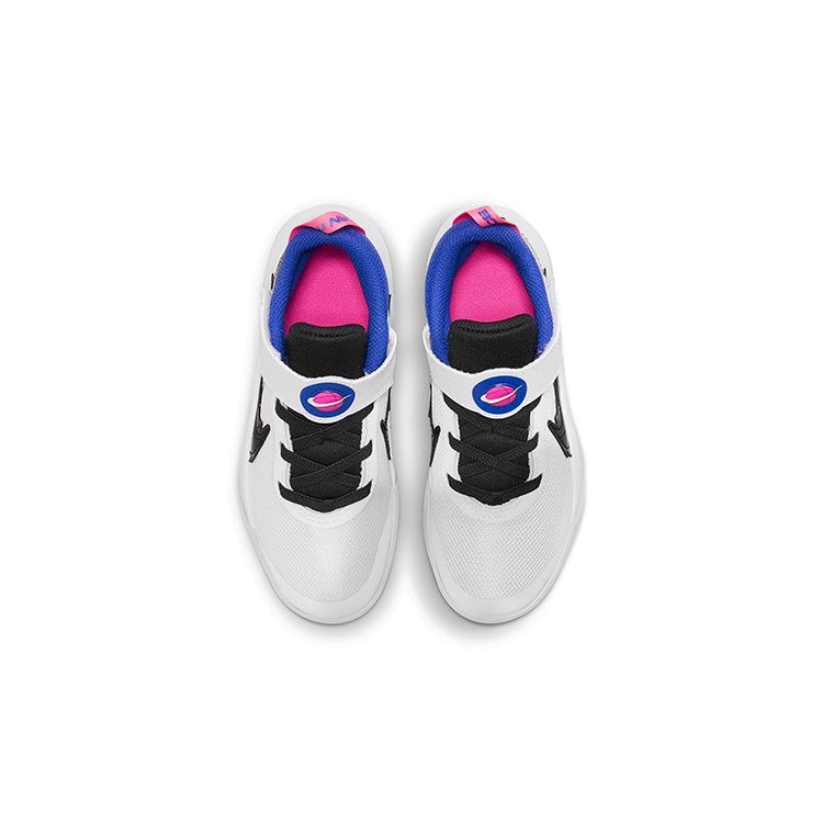 Space Jam x Nike Team Hustle D10 SE PS Computer Chip Kids Sneakers White Hyper-Royal Pink-Blast DH8055-100