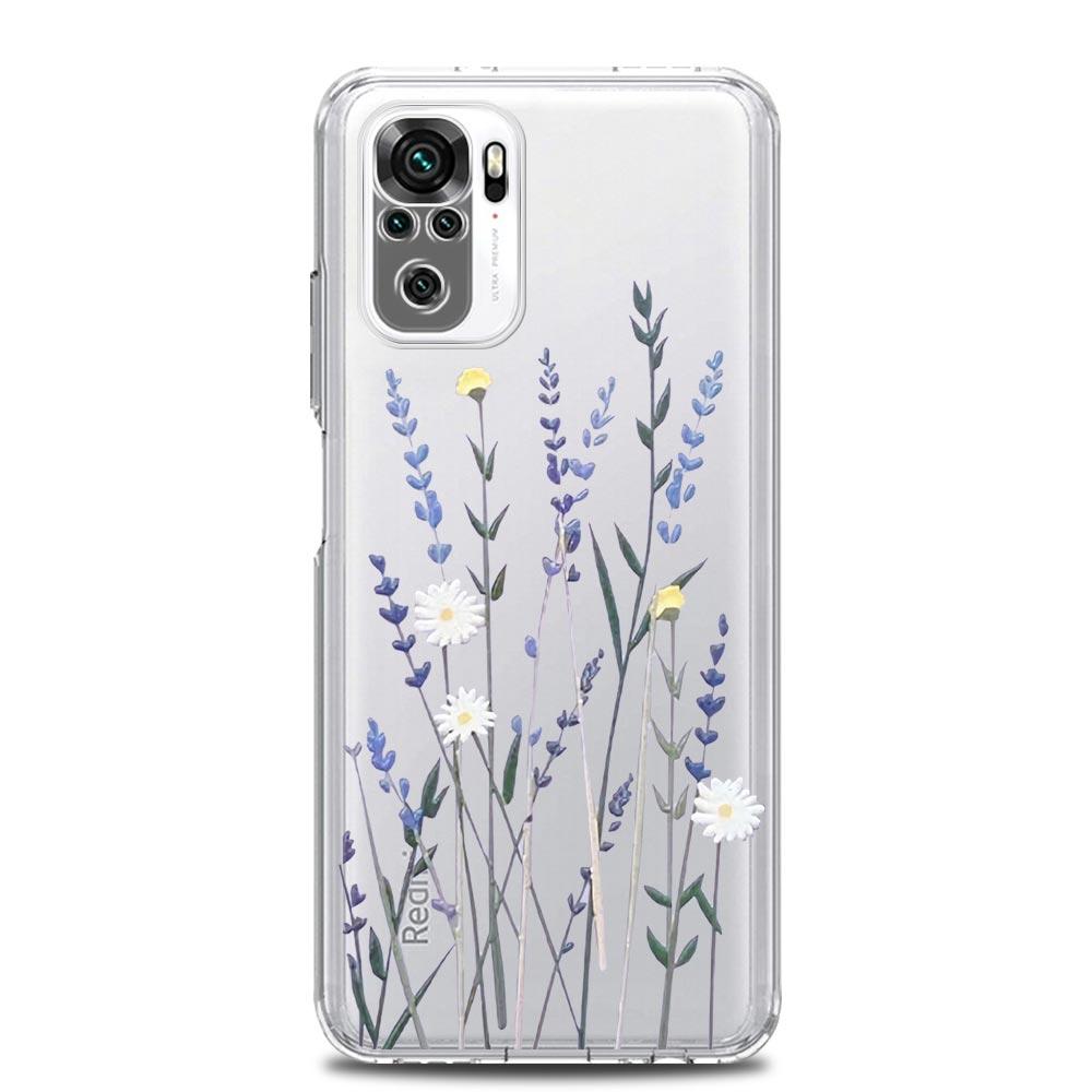 Sunflower Flower Lavender Purple Phone Case For Xiaomi Redmi Note 12 5G 9S 9 8 10 11 Pro Plus 4G 9T 8T 10C 9C 9A 7 Clear Cover