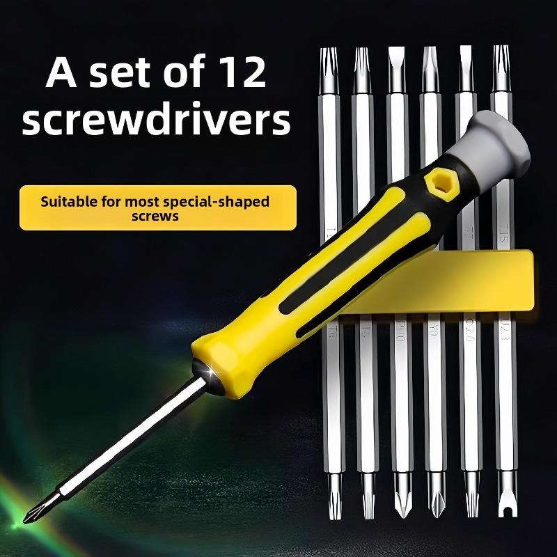 Spezialform-Schraubendreher-Set, U-förmig Ein-Kreuz Haushalts Mehrzweckschraube, Torx-Schraubendreher-Werkzeug