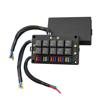 12V Car Relay Socket Box 15 Way Blade Fuse Holder for Automotive Marine Central Electrical Multi-Channel Universal Engine