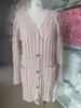 Women's Cable Knit Cardigan - Autumn/Winter Button Sweater