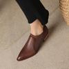 Fashion 2025 Autumn New Women's High Heels Knitted Shallow Mouth Single Shoes Female Comfortable Thick Heel Women's Shoes Zapatos Mujer