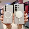 Transparent Shockproof Cover For Samsung Galaxy S26 S25 S24 S23 Ultra S22 S23 S24 S25 S25 Plus Magnetic Charge Phone Case