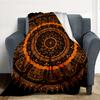 Mandala Flannel Blanket Throw Blanket Soft Warm Sofa Bed Camping Car Home Decor Unique Christmas Gift C930500