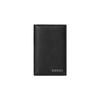 Letter Logo Flip Closure Leather Card Holder Card Holder Men's Black