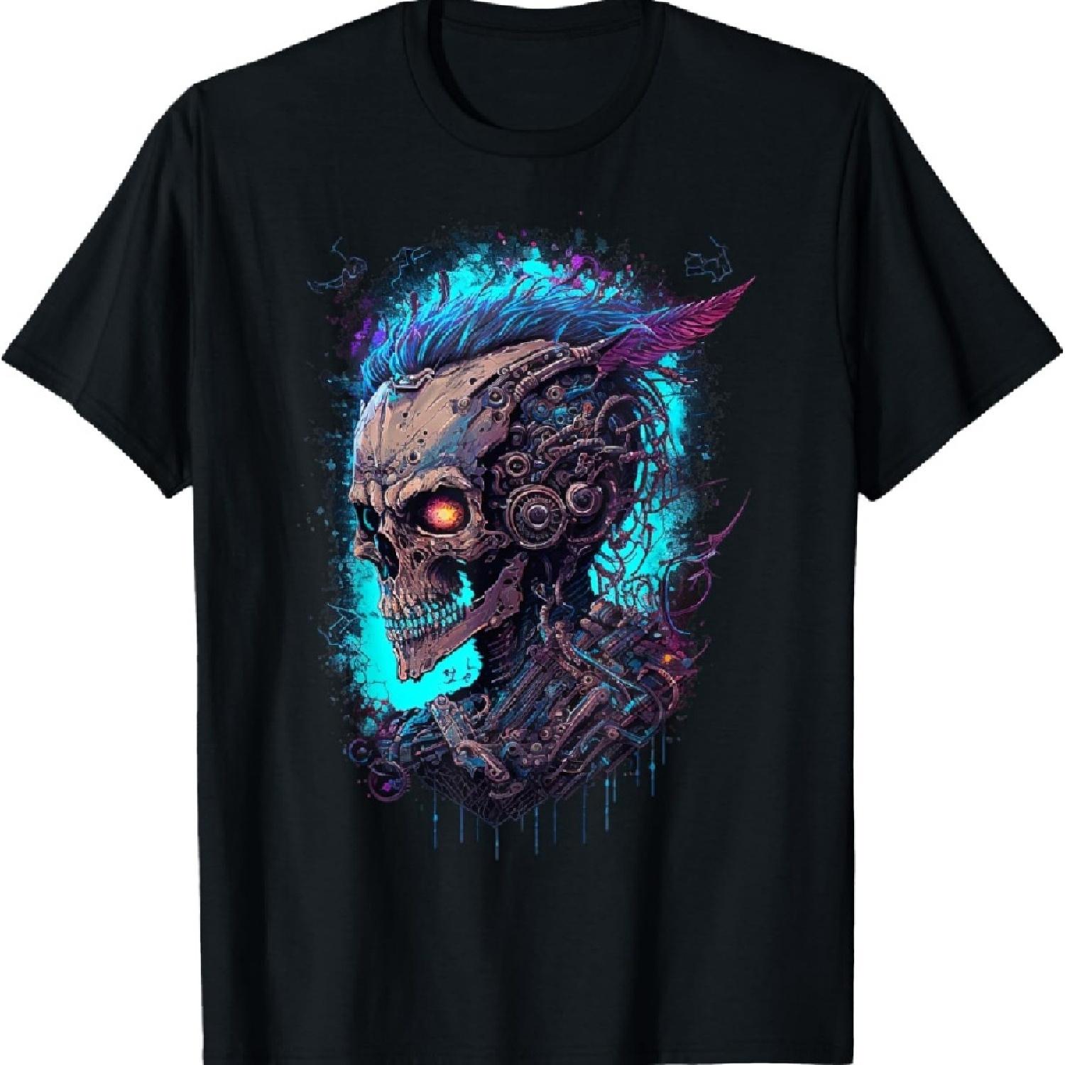 

Cyberpunk Skull T-Shirt S