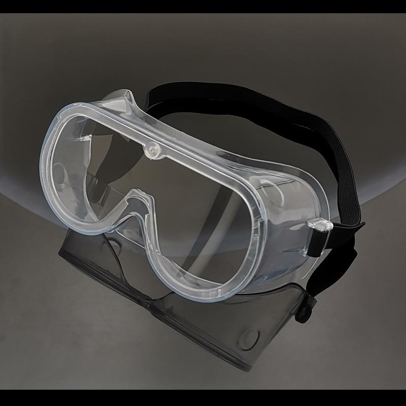 Anti-fog glasses, anti-spit droplet protection, labor protection, laboratory protection, transparent eye shield, suitable for wearing with Transparent-Anti-fog mode