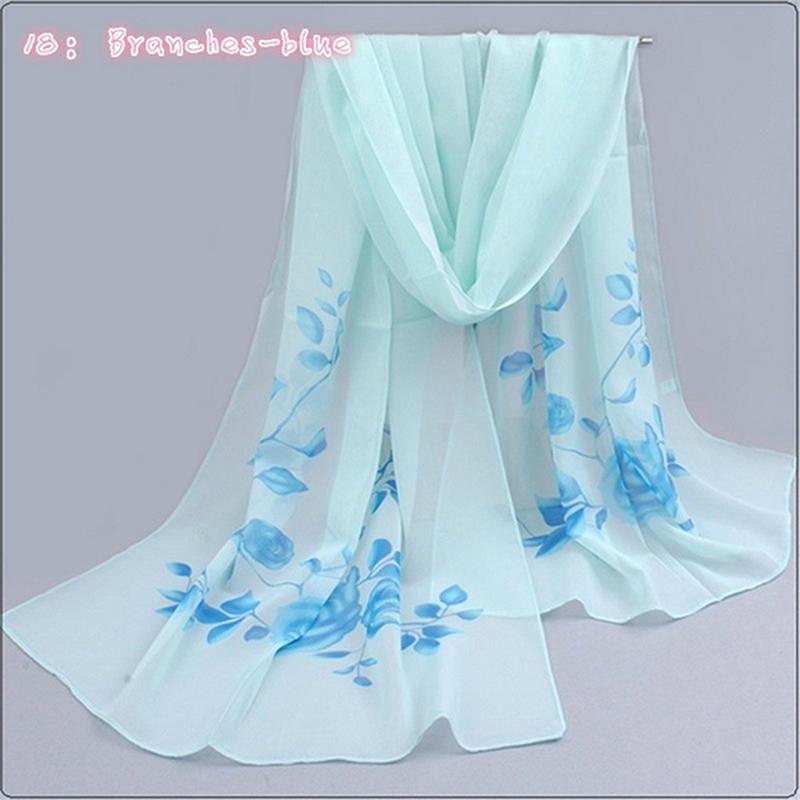 Summer Chiffon Scarf Butterflies Scarves Women's Scarf Long Shawl Spring Chiffon Infinity Scarf Foulard Hijab Scarf 150*40cm NEW