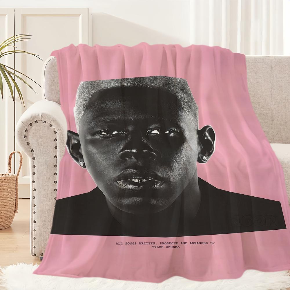 Плед Singer T-Tyler The C-Creator Chromakopia, мягкий, для сна, для дивана, гостиной, офиса, кровати, на день рождения, для дома, путешествий, в качестве подарка для детей. 30x40in