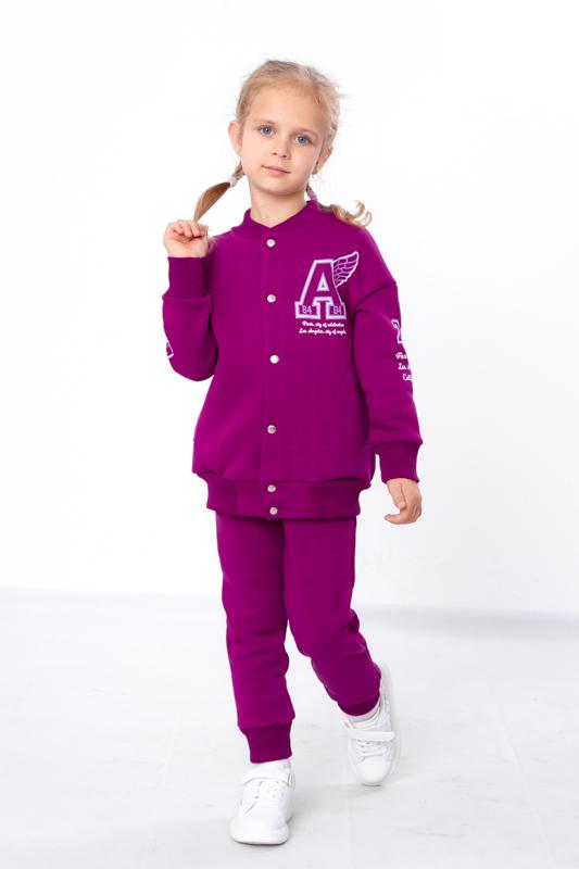 Tracksuit (girls) – Warm Bomber & Pants with Print, Winter , 6443-025-33 HC
