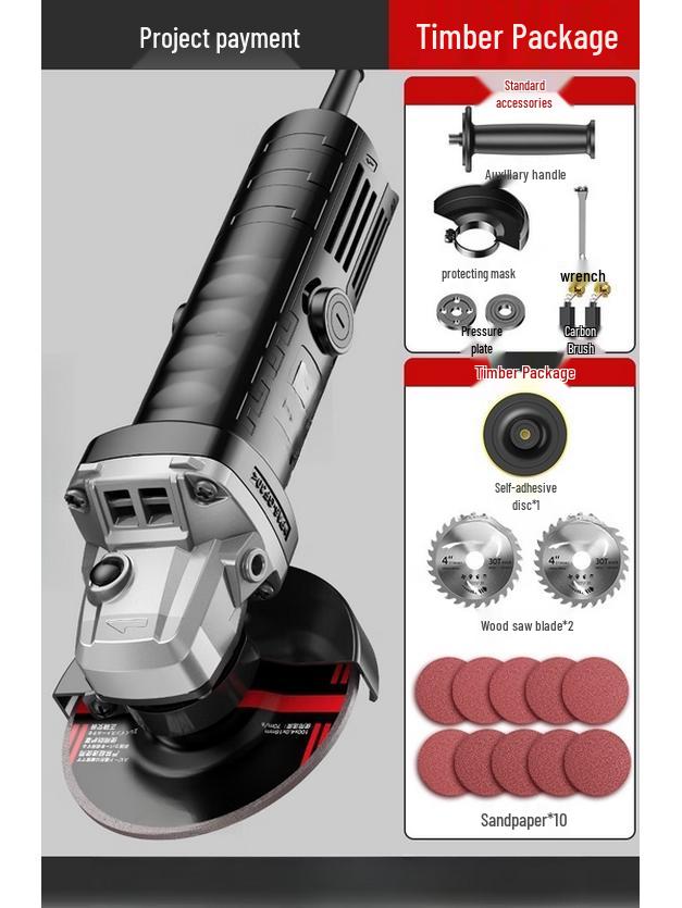 

TURBOSUN Multifunction Angle Grinder and Polisher CN plug (adapter included)
