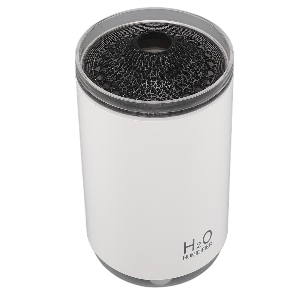 Scent Diffuser White Gradient Light Simulated Flame USB Charging 250ml Aroma Humidifier for Home Traveling Office