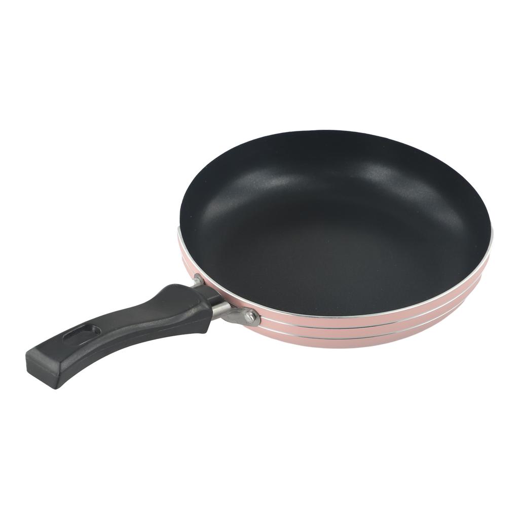 Frying Pan Non-Stick Stainless Steel Frypan Pot Saucepan Random Color Cookware