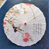 84cm Vintage Chinese Umbrella Silk Cloth Japan Cherry Blossoms Umbrella Home Hotel Ceiling Decor Anime Festival Umbrella Props