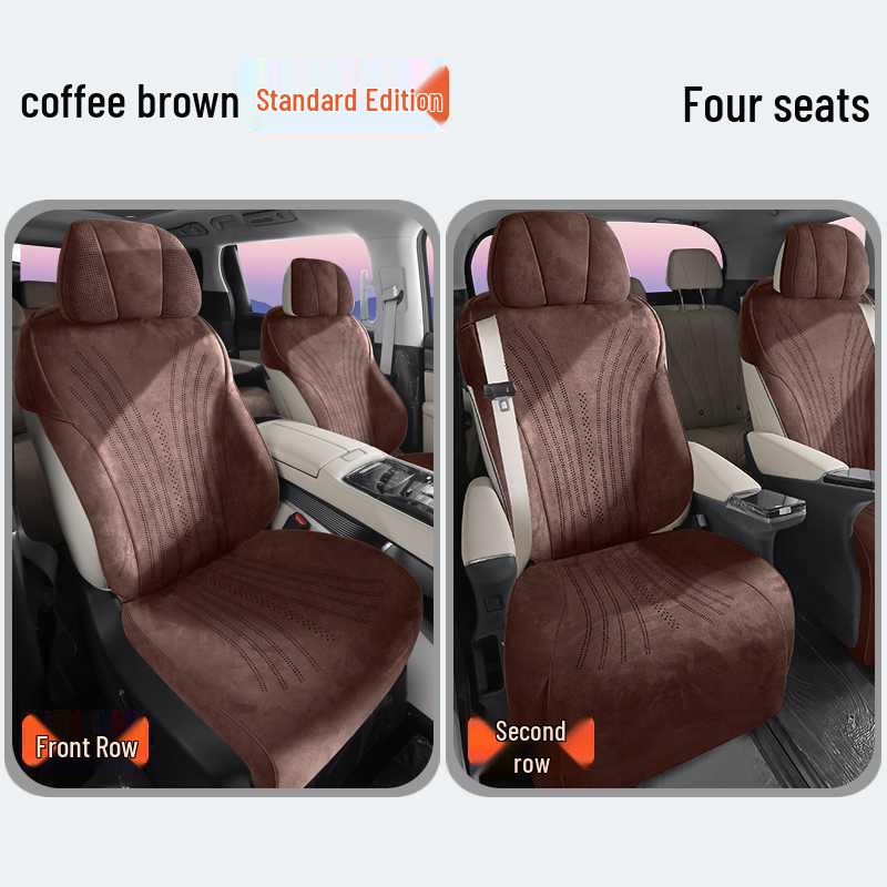 Universal All-Season Breathable Flocking Fabric Car Seat Cover for Denza D9 (202526)