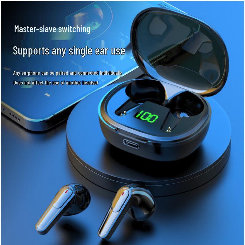 Fones de Ouvido Bluetooth 5.0 TWS com Display Digital, Cancelamento de Ruído ENC, Modelo PRO50