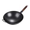 Vintage Nitrided Cast Iron Wok: Rust-resistant, non-stick, well-seasoned stir-fry pan for gas stoves, ideal for home cooking.