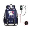 Riman My Hero Academy, Surrounding Backpack, Large-capacity Computer Bag with USB Port, Student Schoolbag