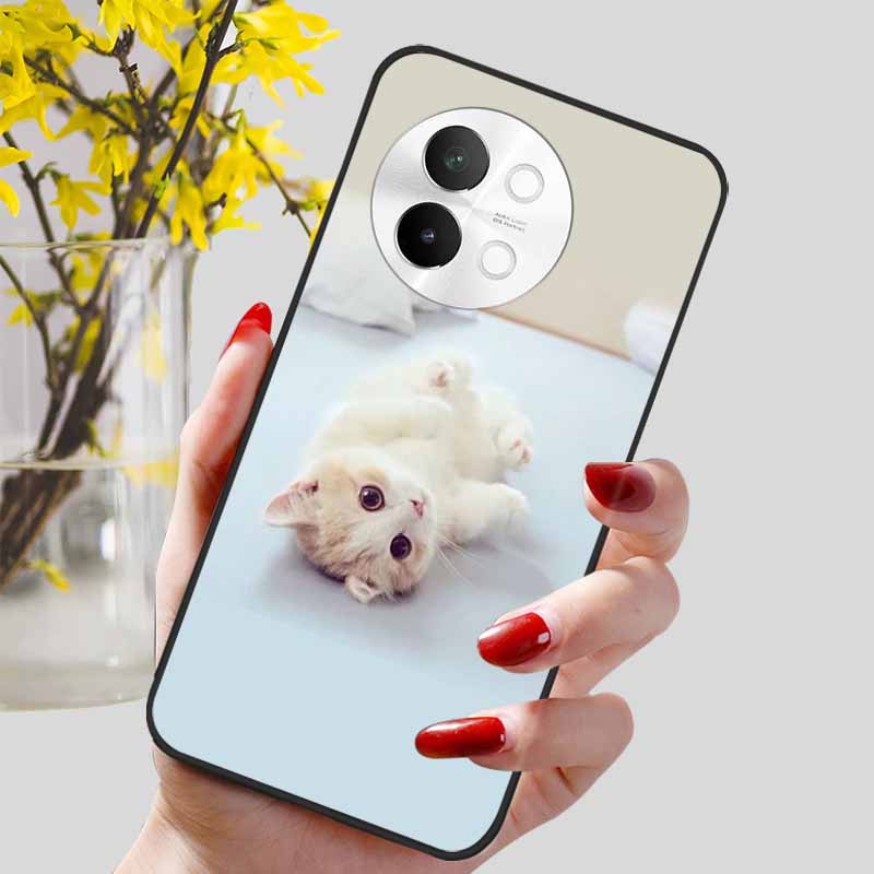 For Vivo V40 Lite 5G Case Fashion Soft Silicone Lovely Phone Cover for Vivo V 40 Lite V40Lite 5G Protect Back Cover TPU Coques