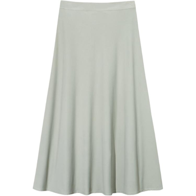 

Anta Comfortable Simple Solid Color Mid Waist Casual Long Skirt Women skirts Pearl-Gray 962527203-3 L