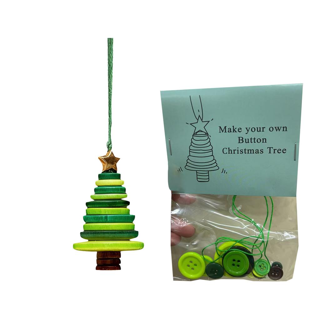 Button Christmas Tree DIY Pendant Christmas Decoration